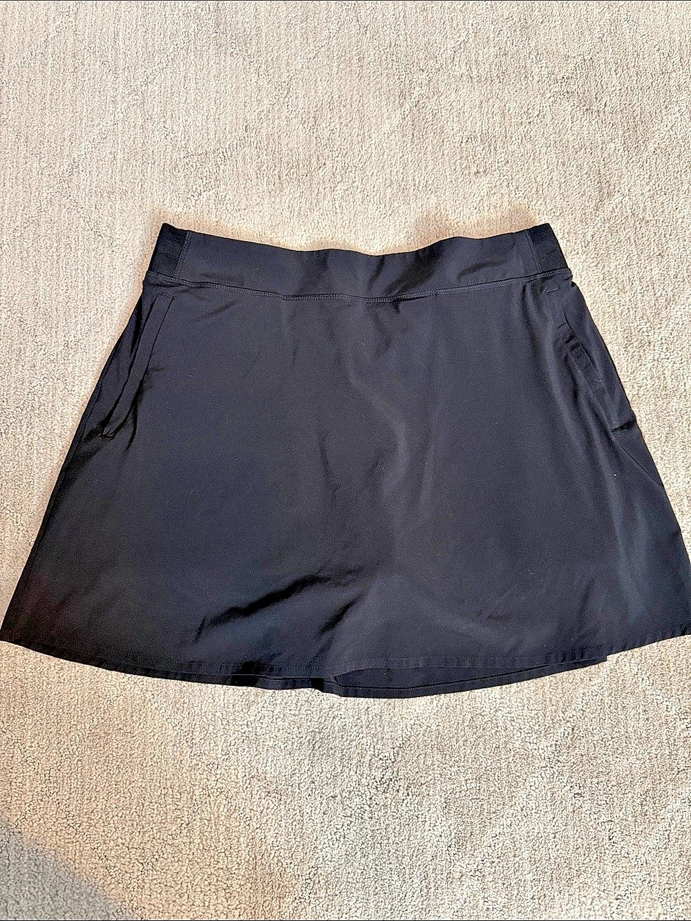 Athleta Brooklyn Mid Rise 13.5" Skort Black Size 14